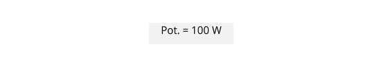 Pot. = 100 W